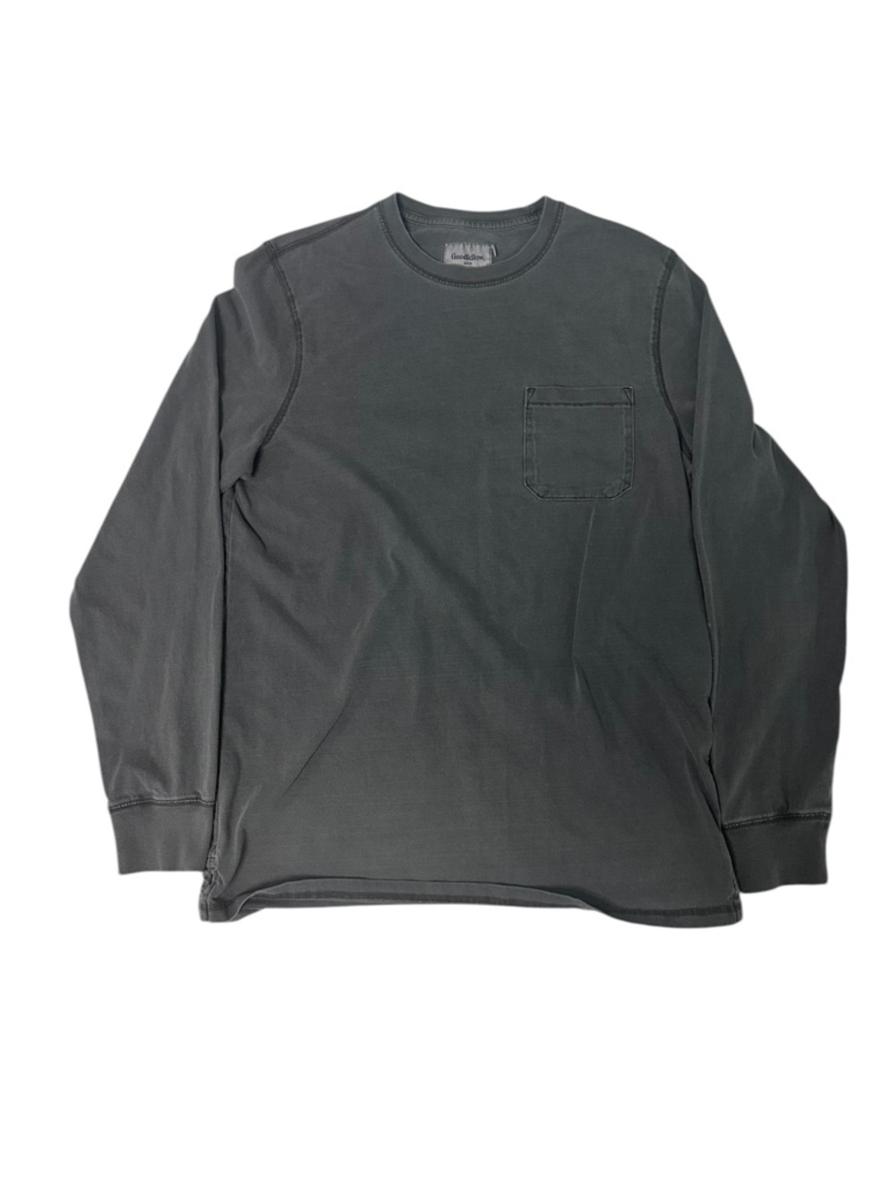Goodfellow & Co Men's Long-Sleeve Pocket Tee - Charcoal Gray